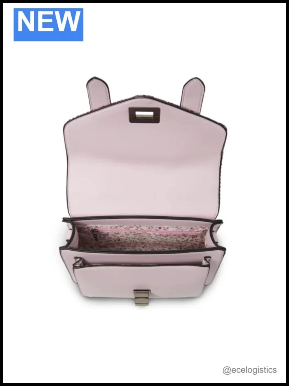 Harris Tweed and Microfiber Leather Mini Satchel Handbag with Adjustable Strap